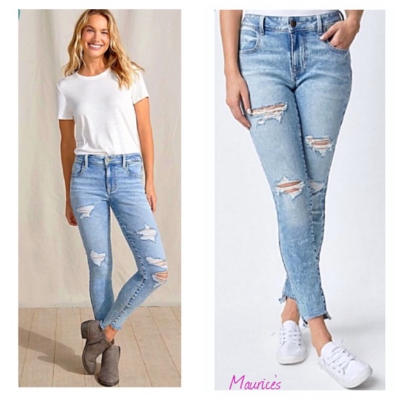 🍑 Maurice’s High-Rise Vintage Wash Jeans size 8  •Cool Meets Comfort• NWTS-$55 - Picture 1 of 12